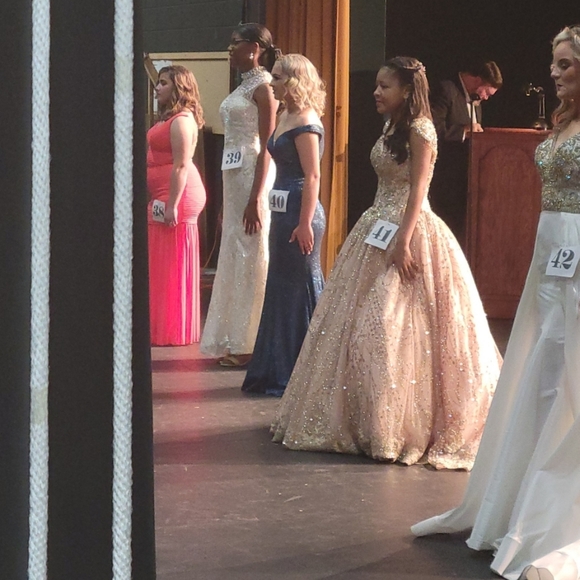 Pageant/ Quinceañera Dress.          Ariana Vara, Rose Gold, size 6 - Picture 13 of 13